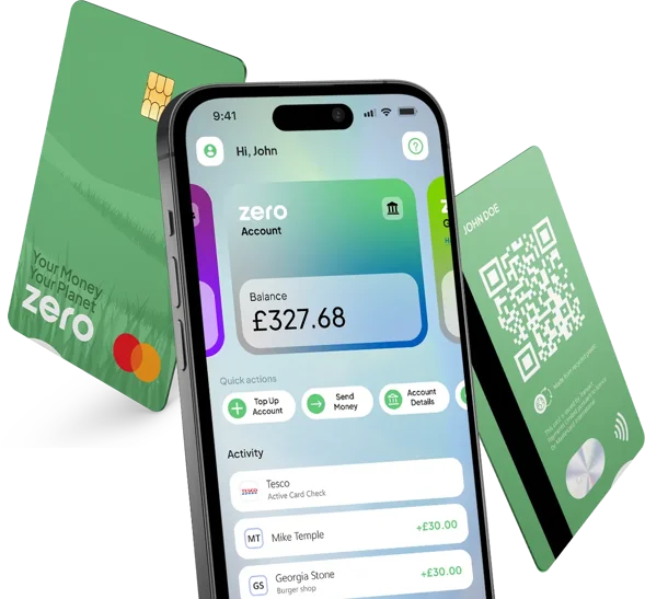 Zero app and debit card