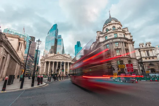 Bank of England Street Scene for Monetary Policy Committee Base Rate change